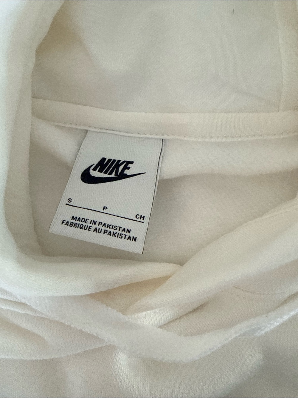 Nike Men's White Hooded Pullover Sweatshirt - Picture 6 of 8